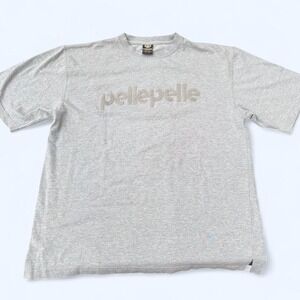 Vintage Grey Pelle Pelle X MSG Max Preps embroidered logo T-shirt Size Large